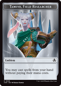 Human Soldier (0020) // Emblem - Tamiyo, Field Researcher Double-Sided Token [Innistrad Remastered Tokens]-2
