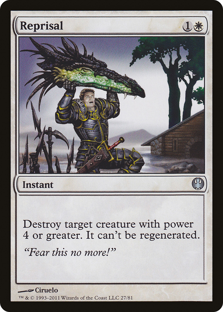 Reprisal [Duel Decks: Knights vs. Dragons]-1