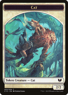 Cat // Zombie Double-Sided Token [Commander 2015 Tokens]-3