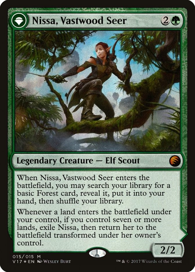 Nissa, Vastwood Seer // Nissa, Sage Animist [From the Vault: Transform]-1