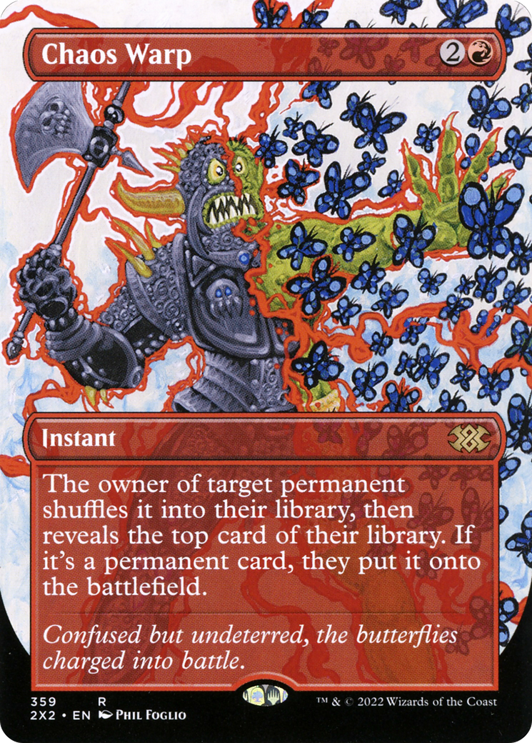 Chaos Warp (Borderless Alternate Art) [Double Masters 2022]-1