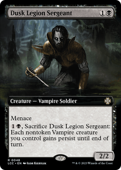 Dusk Legion Sergeant (Extended Art) [The Lost Caverns of Ixalan Commander]-1