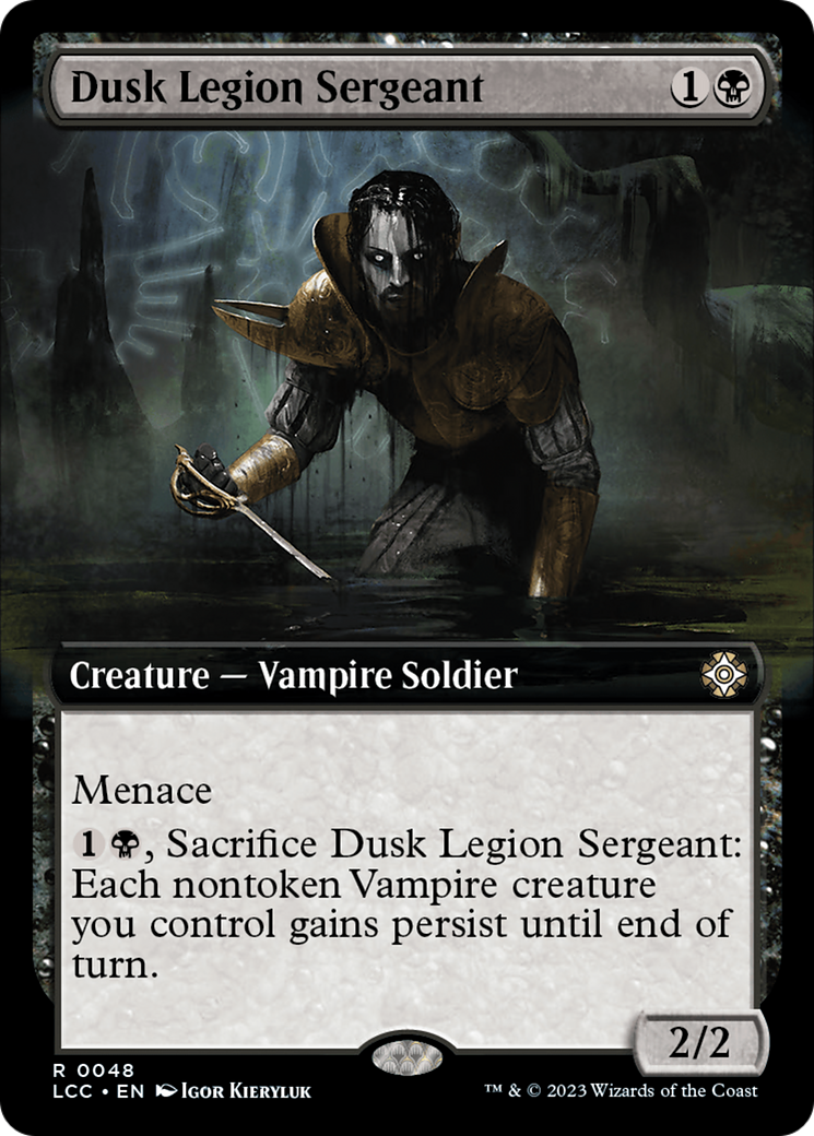 Dusk Legion Sergeant (Extended Art) [The Lost Caverns of Ixalan Commander]-1