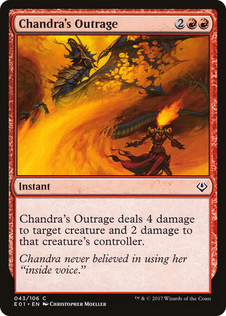 Chandra's Outrage [Archenemy: Nicol Bolas]-1
