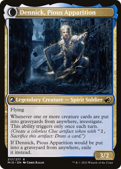 Dennick, Pious Apprentice // Dennick, Pious Apparition [Secret Lair: From Cute to Brute]-2