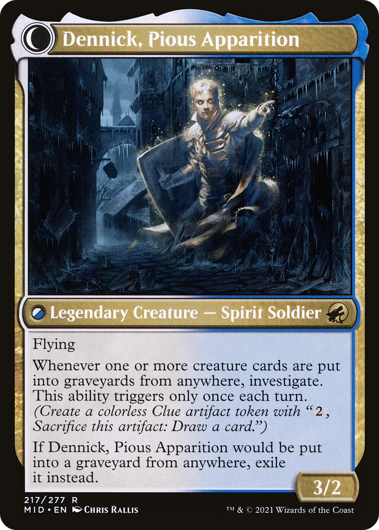 Dennick, Pious Apprentice // Dennick, Pious Apparition [Secret Lair: From Cute to Brute]-2