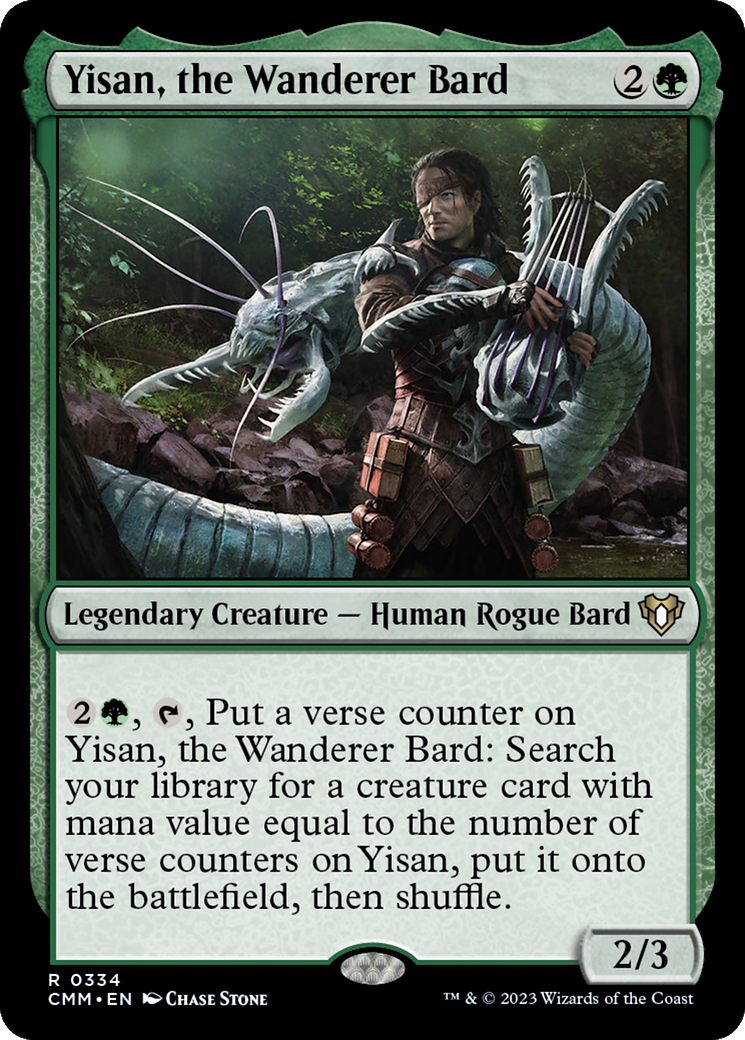 Yisan, the Wanderer Bard (CMM-334) - Commander Masters Foil-1