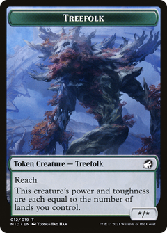 Treefolk (TMID-012) - Innistrad: Midnight Hunt Tokens-1