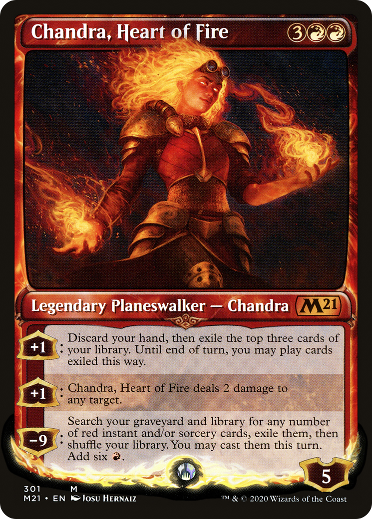 Chandra, Heart of Fire (Showcase) [Core Set 2021]-1