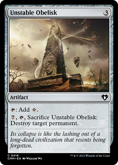 Unstable Obelisk (CMM-416) - Commander Masters Foil-1