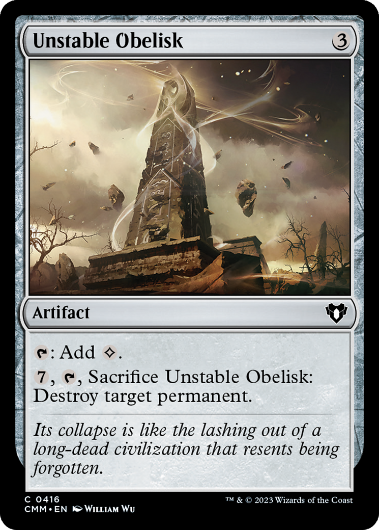 Unstable Obelisk (CMM-416) - Commander Masters Foil-1