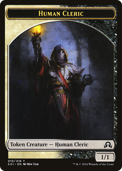 Human Cleric Token [Shadows over Innistrad Tokens]-1
