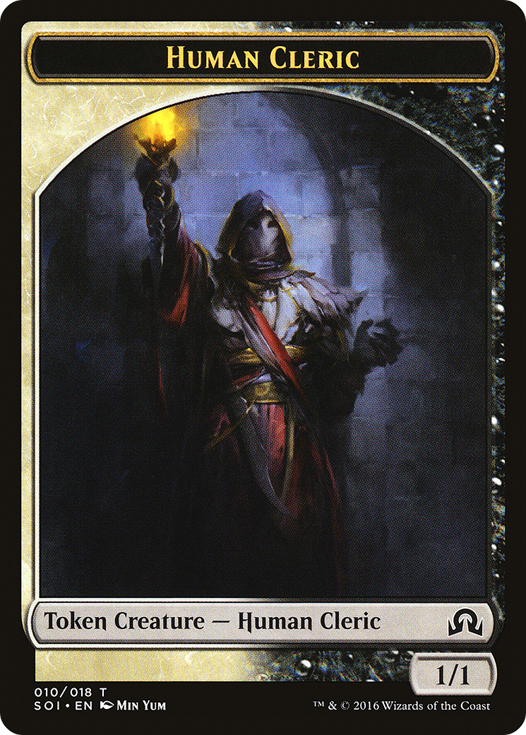 Human Cleric Token [Shadows over Innistrad Tokens]-1