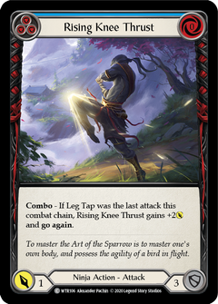 Rising Knee Thrust (Blue) [U-WTR106] (Welcome to Rathe Unlimited)  Unlimited Rainbow Foil-2
