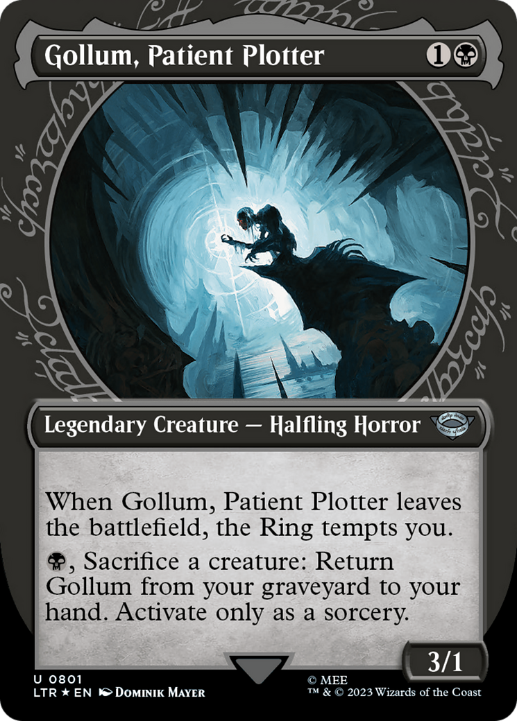 Gollum, Patient Plotter (Showcase) (Surge Foil) [The Lord of the Rings: Tales of Middle-Earth]-1