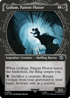 Gollum, Patient Plotter (Showcase) (Surge Foil) [The Lord of the Rings: Tales of Middle-Earth]-1