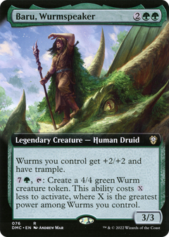 Baru, Wurmspeaker (Extended Art) [Dominaria United Commander]-1