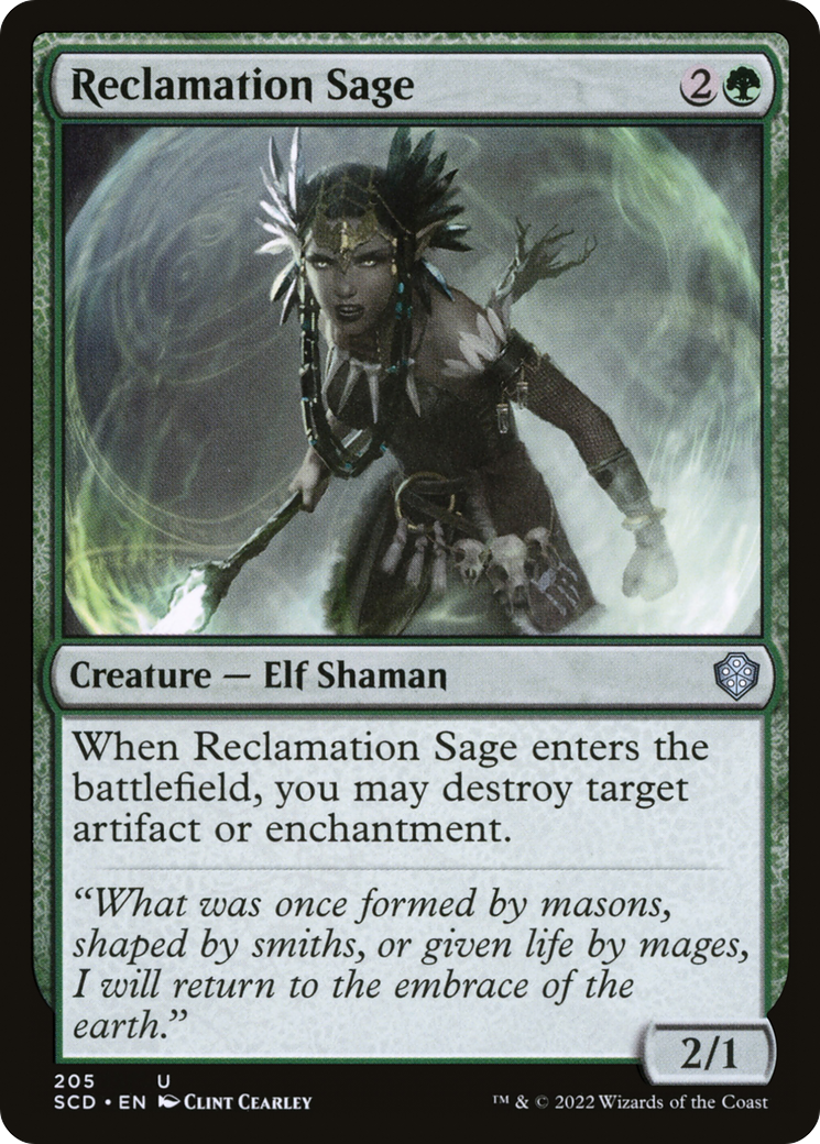Reclamation Sage [Starter Commander Decks]-1