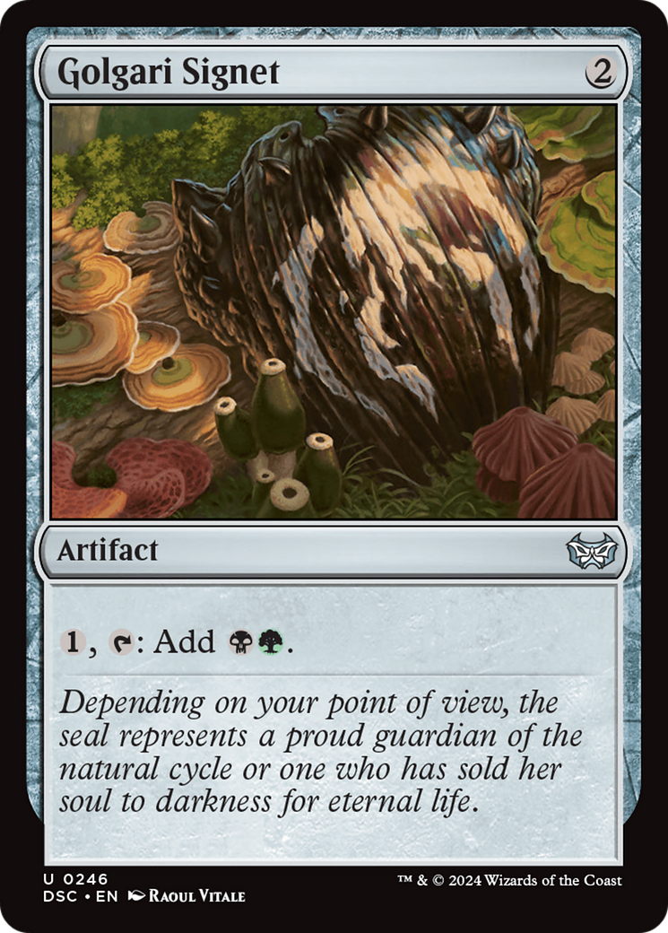 Golgari Signet [Duskmourn: House of Horror Commander]-1