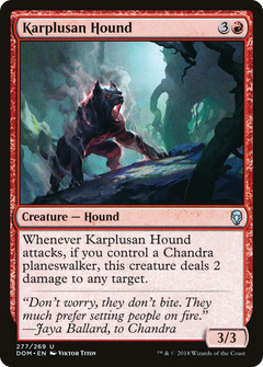 Karplusan Hound [Dominaria]-1