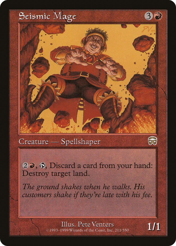 Seismic Mage [Mercadian Masques]-1