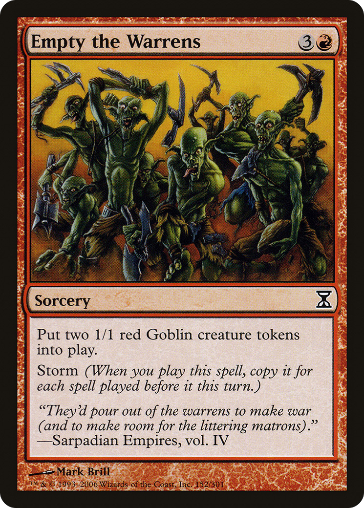 Empty the Warrens [Time Spiral]-1
