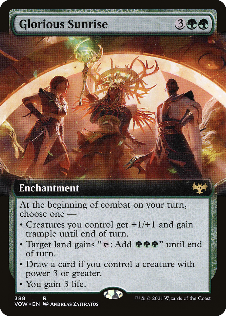 Glorious Sunrise (Extended Art) [Innistrad: Crimson Vow]-1