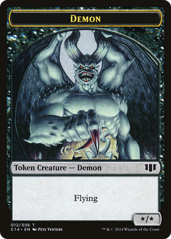 Demon (012/036) // Zombie (016/036) Double-Sided Token [Commander 2014 Tokens]-4
