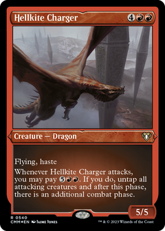 Hellkite Charger (CMM-540) - Commander Masters Etched Foil-1
