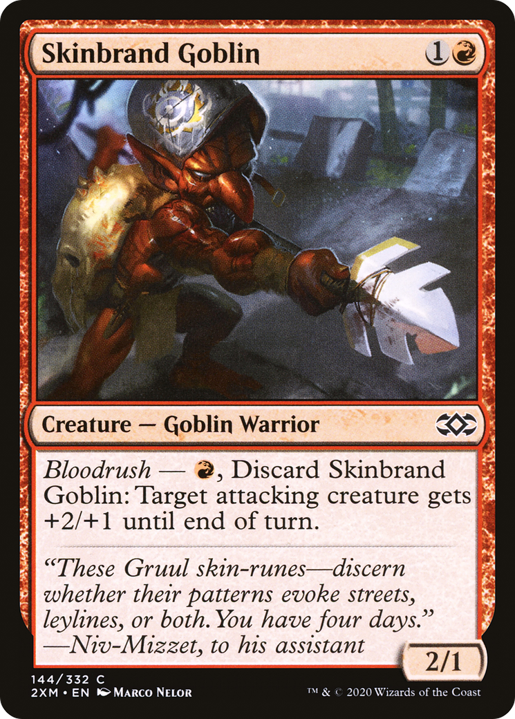 Skinbrand Goblin [Double Masters]-1