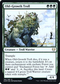 Old-Growth Troll [Kaldheim Prerelease Promos]-1