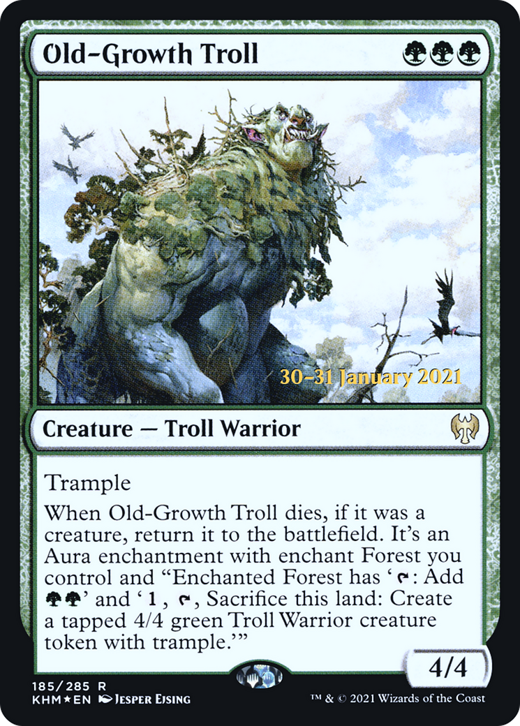 Old-Growth Troll [Kaldheim Prerelease Promos]-1
