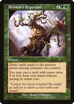 Rishkar's Expertise (Retro Frame) [Wizards Play Network 2025]-1