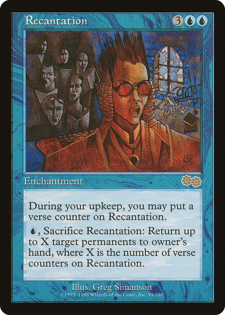 Recantation [Urza's Saga]-1