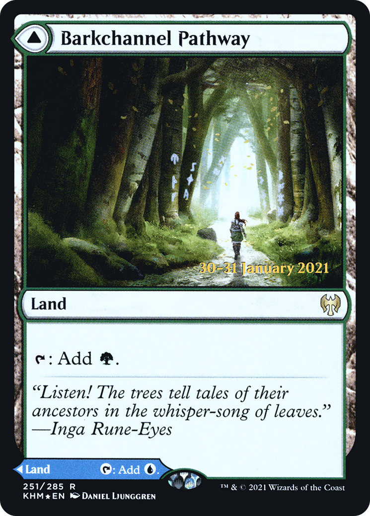 Barkchannel Pathway // Tidechannel Pathway [Kaldheim Prerelease Promos]-3