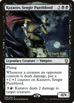 Kazarov, Sengir Pureblood [Dominaria Prerelease Promos]-1