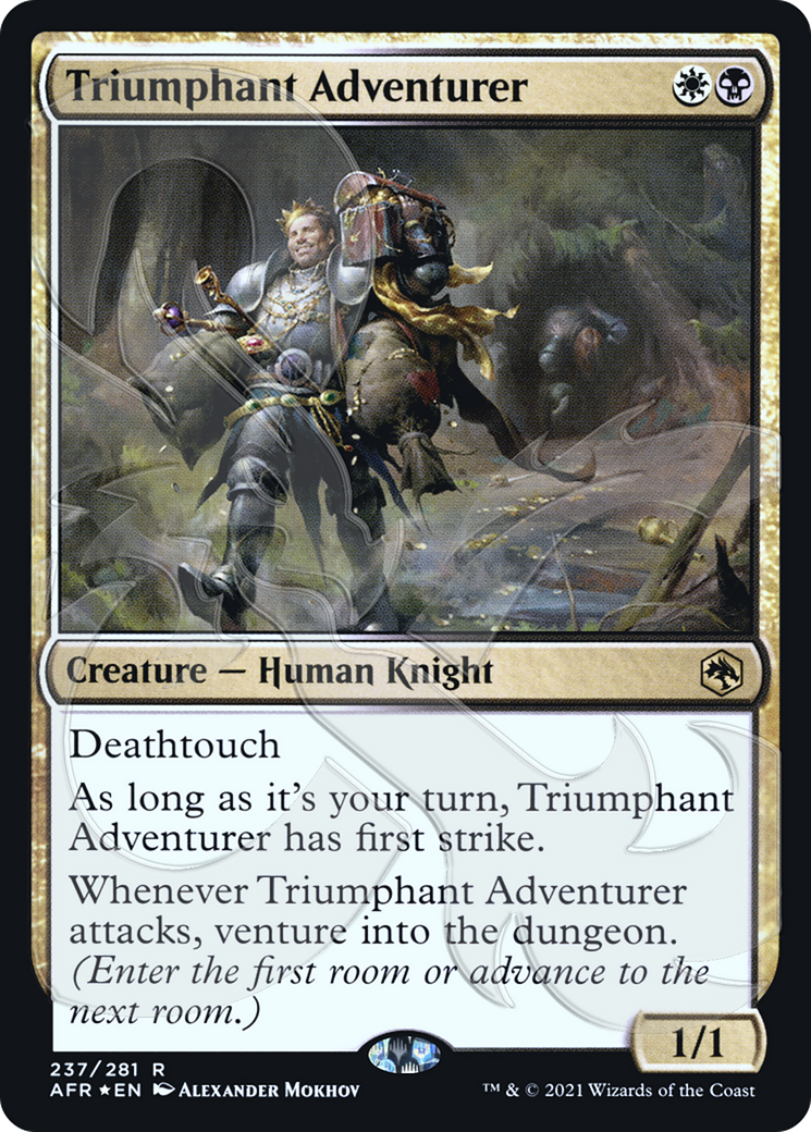 Triumphant Adventurer (AFR&-237) - Adventures in the Forgotten Realms Promos Foil-1