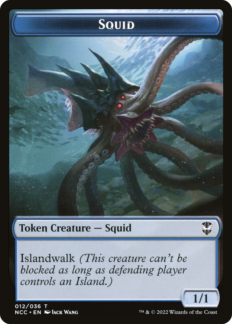Squid (TNCC-012) - New Capenna Commander Tokens-1