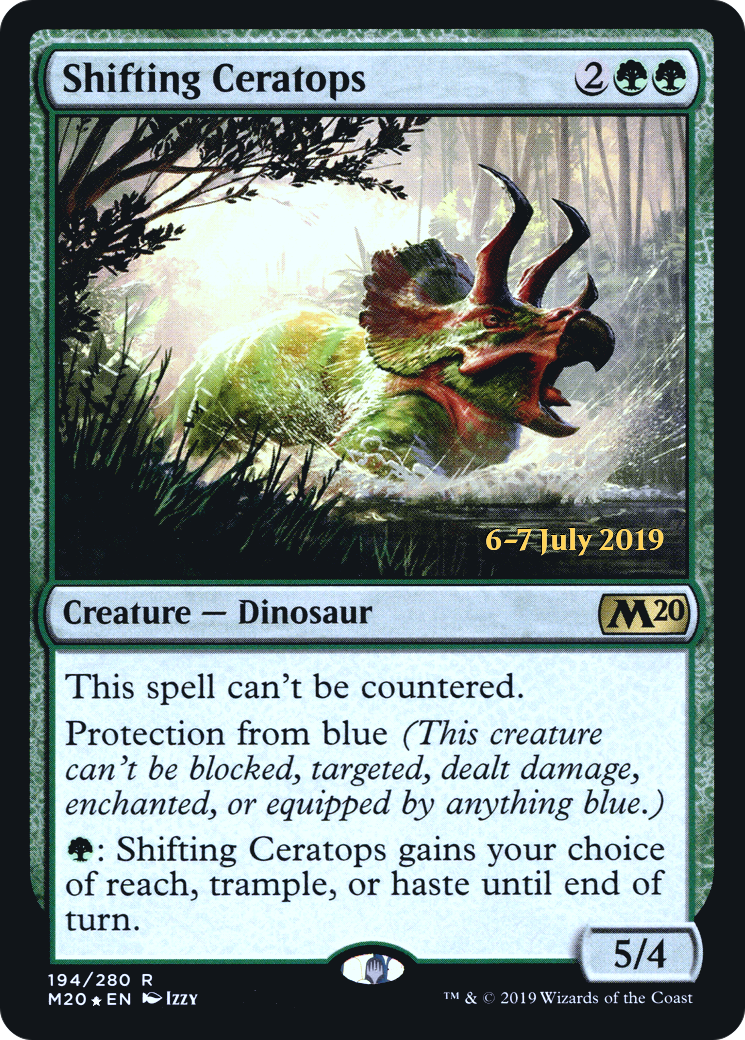 Shifting Ceratops [Core Set 2020 Prerelease Promos]-1