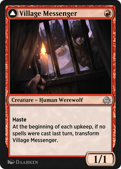 Village Messenger // Moonrise Intruder (SIR-184) - Shadows over Innistrad Remastered-3