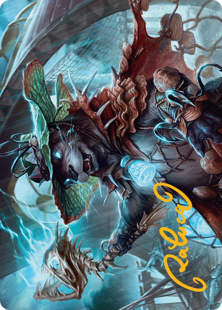 Tempest Angler Art Card (Gold-Stamped Signature) [Bloomburrow Art Series]-1