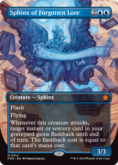 Sphinx of Forgotten Lore (Borderless) [Foundations]-1