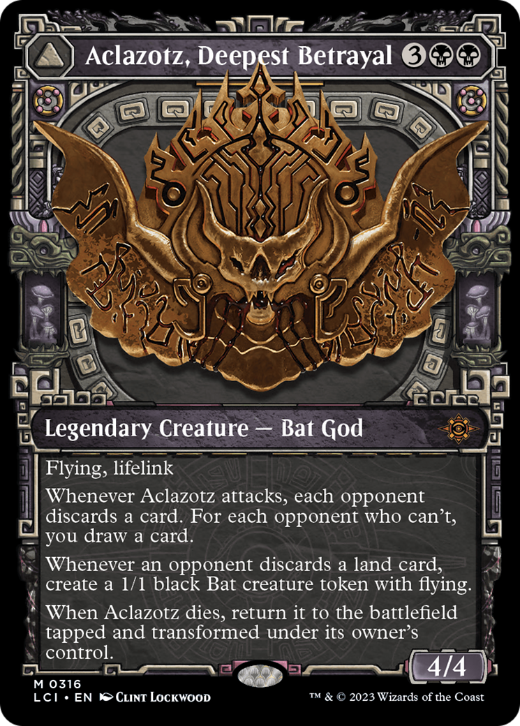 Aclazotz, Deepest Betrayal // Temple of the Dead (Showcase) [The Lost Caverns of Ixalan]-3