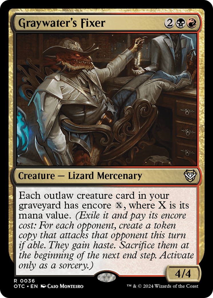 Graywater's Fixer [Outlaws of Thunder Junction Commander]-1