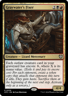 Graywater's Fixer [Outlaws of Thunder Junction Commander]-1