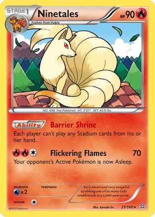 Ninetales (21/160) [XY: Primal Clash]-1