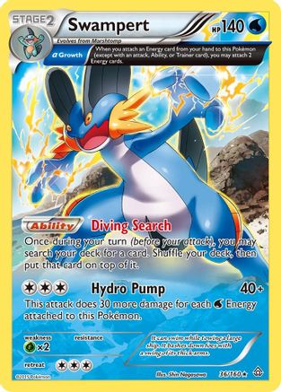 Swampert (36/160) [XY: Primal Clash]-1