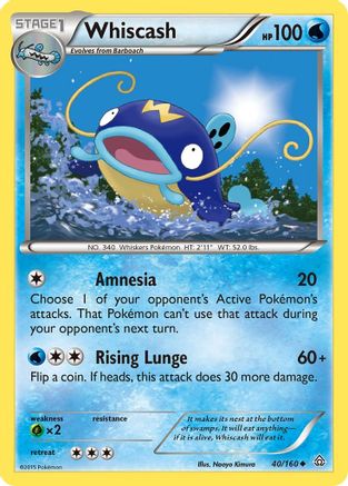 Whiscash (40/160) [XY: Primal Clash]-1