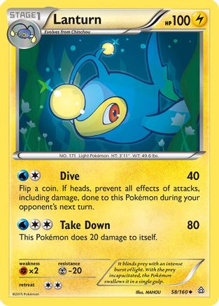 Lanturn (58/160) [XY: Primal Clash]-1