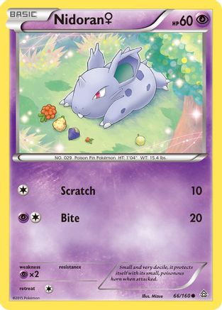 Nidoran (66/160) (Female) [XY: Primal Clash]-1